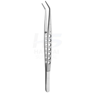 แหนบปลายหยักขนาดเล็กสำหรับงานทันตกรรม ยี่ห้อ OEM สำหรับการใส่สำลีและทำแผลในช่องปาก เครื่องมือทันตกรรมที่มีความแม่นยำสูง - Product Image 1