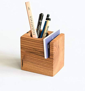 Porte-stylo en bois, cadeau de papeterie, support durable en bois naturel pour stylos et crayons, prix de gros - Product Image 6