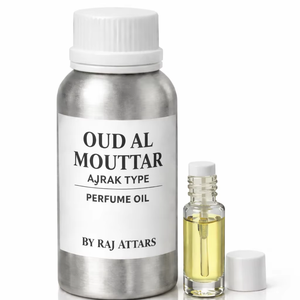 Aceite de Perfume Concentrado (Attar) OUD AL MOUTTAR AJRAK TIPO 100 Gramos, Sin Alcohol, Floral, Ecológico, Unisex, de Alta Calidad - Product Image 1