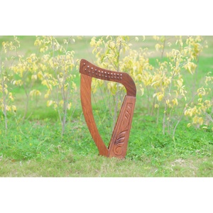 ฮาร์ปไอริชไม้ทำมือ |   เครื่องดนตรีเซลติกเลเวอร์ฮาร์ป |   เครื่องดนตรีประเภทเครื่องสายอะคูสติก - Product Image 1