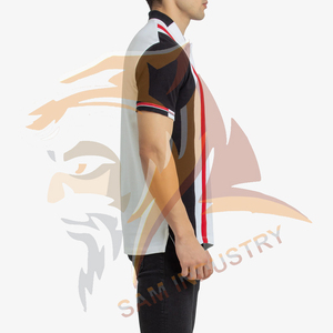 Polo homme uni personnalisé avec logo imprimé, prix usine, respirant et anti-humidité, vente en gros - Product Image 4