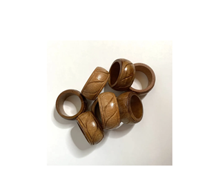 Attractive Design Wood Napkin Rings Best Selling Special Design Wood Napkin Holder Rings With High Quality - Product Image 5
