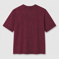 T-shirt Premium en Coton Délavé à l'Acide, T-shirts en Flanelle Grise, T-shirts Personnalisés avec Logo, Coupe Oversize
