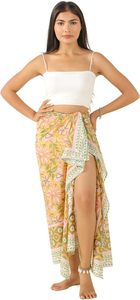 Women Boho Style Sheer Chiffon <b>Sarong</b> Wrap Beach Cover Up Bikini Swimsuit Summer Wear - Product Image 3