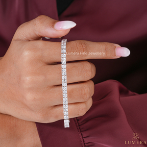 Pulseras y Brazaletes de Joyería de Moda para Mujer, Ajustables, de Lujo, Brillantes, con Circonita Ovalada, Pulsera de Tenis con Diamante Ovalado Cultivado en Laboratorio - Product Image 5
