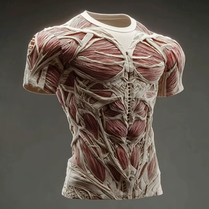 Unique Design Muscle Texture Pattern T <b>Shirt</b> For Men Human Body 3D Printed T <b>Shirts</b> Fashion Round Neck Casual Short Sleeve - Product Image 5