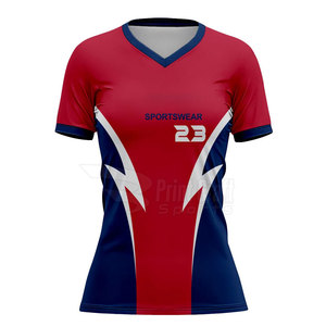 Factory Direct Sale Short Sleeves V-Neck Softball Shirts Sports Clothing V-Neck Softball Shirts - Product Image 3