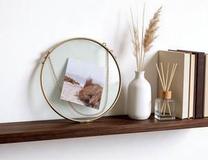 Cadre photo suspendu en verre et métal de forme hexagonale pour la décoration murale, avec 2 côtés en verre, cadre photo décoratif personnalisé - Product Image 2