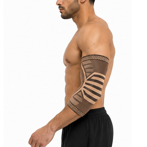 Manchons de protection en caoutchouc personnalisables avec logo, légers, respirants, pour le soutien des coudes, pour hommes, sport, fitness, gym, entraînement - Product Image 1