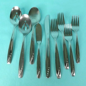 Stainless Steel 201 Gold Plated Flatware Set High Mirror Polish Dishwasher <b>Safe</b> Eco-Friendly <b>Vintage</b> Style for Wedding Home - Product Image 5