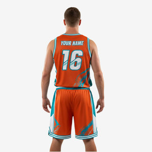 ชุดบาสเก็ตบอลผู้ใหญ่สุดฮิต OEM เสื้อทีมบาสเก็ตบอลพร้อมการพิมพ์ลายแบบ Sublimation สีสันสดใส ชุดบาสเก็ตบอลไซส์ใหญ่พิเศษ - Product Image 5