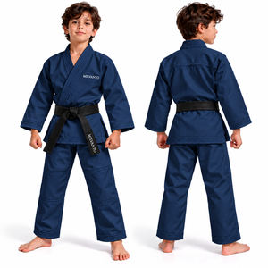 Kimono de karaté blanc personnalisé pour jeunes, uniforme d'arts martiaux pour enfants, tenue d'entraînement de judo avec ceinture - Product Image 1