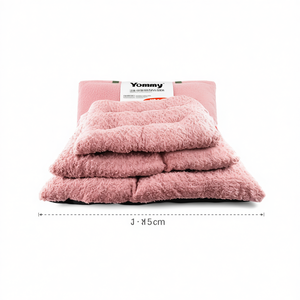 Yommy Pet <b>Bed</b> Pink Plush Dog Mat Set S M L Size Soft <b>Cushion</b> for Dogs - Product Image 2