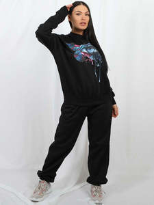 DTG Printed Womens Sweatshirt Polyester Cotton Blend Casual Crew Neck Long <b>Sleeve</b> Personalized Graphic Pullover Streetwear Top - Product Image 6