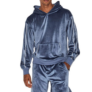 Produits Tendances 2025 Nouveautés Ensembles de Survêtements en Velours de Coton pour Femmes, Sweats à Capuche Courts et Pantalons en Velours, 2 Pièces pour Filles - Product Image 1