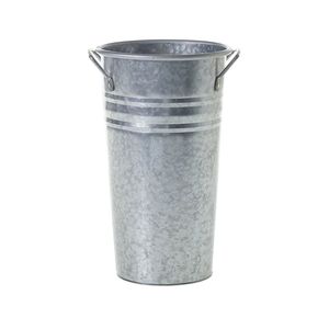 Nouveau Pot de Fleurs Polyvalent en Fer Galvanisé Chromé Style Ferme Vintage, Vase et Seau de Rangement - Product Image 2