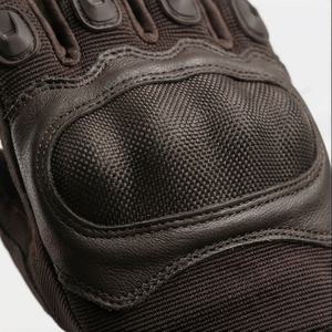 Guantes de Motocicleta de Cuero Personalizados de Medio Dedo para Verano, Protección de Nudillos, Accesorios de Seguridad de Alto Rendimiento - Product Image 4