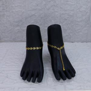 Classic Floral Coin Gold Plated Anklet Payal for Women Elegant Traditional Anklet Jewelry Adjustable <b>Bridal</b> & Daily Wear Payal - Product Image 6