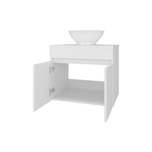 Mobile da bagno Sheridan bianco con 2 ante - Product Image 6