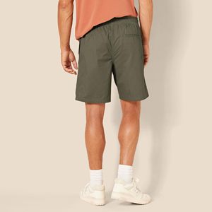 Shorts de plage écologiques pour hommes, taille élastique, séchage rapide, imprimé numérique, motif uni, pour la natation et les vacances, service OEM - Product Image 4