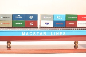 Macstar line nghi SON ภาชนะเวียดนามเรือทำด้วยมือทาสีไม้โมเดล-ตกแต่งบ้าน - Product Image 5