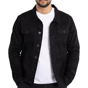 Nueva llegada en stock logotipo de la marca de alta calidad lavado barato personalizado Denim fábrica al por mayor hombres chaqueta para hombres - Product Image 6