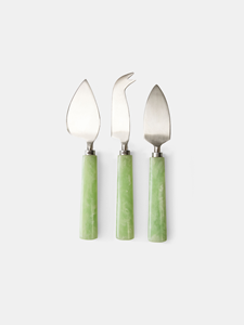 Luxury Epoxy Resin Wood <b>Cheese</b> <b>Knife</b> <b>Set</b> Stainless Steel Blades Eco-Friendly Dishwasher Safe Stylish Serving <b>Cheese</b> Tools - Product Image 2