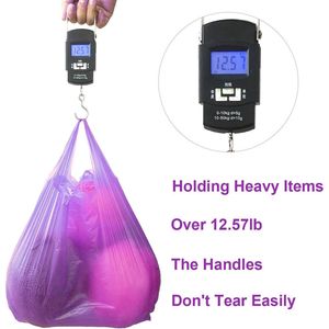 Sacchetti di Plastica Ispirati alle T-Shirt con Manici 12x20 Pollici, Confezione Multipla per Ristoranti e Attività Commerciali - Product Image 4