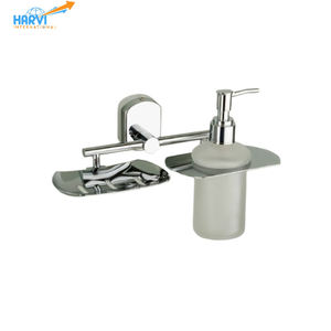 Juego de Accesorios de Baño de Alta Calidad Colección Arion, Dispensador de Jabón Líquido y Jabonera de Pared para Uso en Hospitales y Hoteles, Moderno - Product Image 2