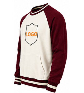 Customized Sorority Solid 100% Cotton Fleece Embroidered Crew Neck Winter Pullover Sweatshirt <b>for</b> <b>Men</b> Regular Fit 500g Fabric - Product Image 4