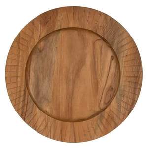 Plato de Madera de Mango Natural Ecológico, Plato Redondo de Madera para la Cena, Plato Base para Decoración de Mesa de Boda - Product Image 3