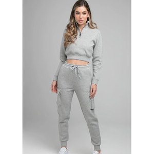 Ensemble de jogging 2 pièces pour femme, tendance, léger, streetwear, écologique et respirant, pour l'hiver, avec fermeture éclair, pour la course à pied - Product Image 6