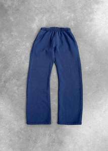 Custom Men's High Waisted Workout Active Joggers Pants Baggy Embroidery Heavyweight Men's Jogging Trousers100%Cotton Flare Sweat - Product Image 4