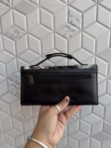 Nouveau Portefeuille Pochette en Cuir de Vachette de Créateur 2026 Noir Tendance en Cuir de Vachette à Poils – Idéal Cadeau pour Femme - Product Image 2