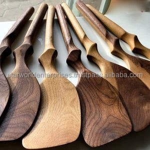 Juego de cucharas de lujo hechas a mano de calidad de madera de mango de Acacia para saltear verduras carnes otros ingredientes para bodas - Product Image 4