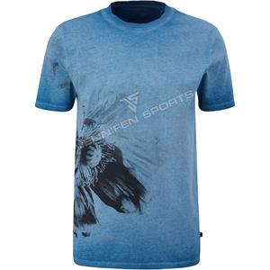 Camiseta de Verano para Hombre - Impresión Digital con Logotipo Personalizado, Transpirable, Ligera, de Secado Rápido, Informal, Deportiva, para Gimnasio, MOQ Bajo de 10 Piezas - Product Image 1