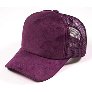 Wholesale Custom 5 Panel Suede Trucker <b>Cap</b> Embroidery Woven Patch Logo Mesh Snap Back Gorras High Quality Mens Trucker <b>Hat</b> - Product Image 6