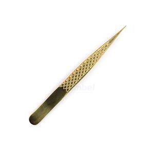 Pince à cils premium pour volume, en acier inoxydable, à fermeture haute, courbée, pour extensions de cils, fournitures professionnelles pour artistes - Product Image 3