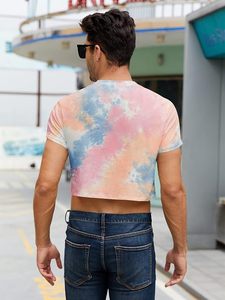 เสื้อยืดครอปทรงปกติ ผ้าฝ้ายถัก 100% สปอร์ต สตรีทแวร์ สำหรับผู้ชาย ขายส่ง รับผลิตตามแบบ เป็นมิตรกับสิ่งแวดล้อม แห้งเร็ว ระบายอากาศได้ดี ด้านหน้า - Product Image 3