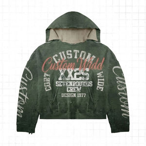 OEM Garment Dyed Hoodie Boxy Fit Hoodie Relaxed Fit Private Label for Fashion Startups - Product Image 1