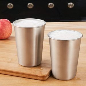 Gobelet isotherme en acier inoxydable, design minimaliste, isolation thermique 12-24 heures, pour voyage, 12 oz, paroi simple, couvercle empilable - Product Image 5