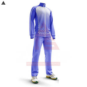 Trajes Deportivos Sublimados para Hombre Adulto, Color Blanco y Azul, con Cierre de Cremallera, Talla Grande, de Forro Polar - Product Image 4