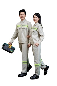 Conjunto de Uniforme de Trabajo de Alta Visibilidad para Hombre, Manga Larga, TC |   Duradero, Cómodo, Transpirable, Antiarrugas, FMF Vietnamita - Product Image 3