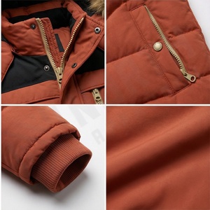 Conçu sur mesure de haute qualité hommes blouson aviateur col rond écologique imperméable manteau d'hiver toile tissu avant élégant haut - Product Image 4