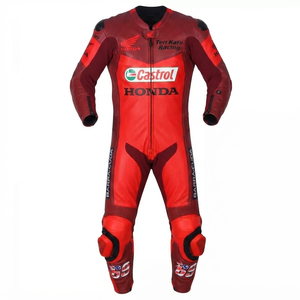 Traje de Carreras Nicky Hayden MotoCP Premium de Una Pieza Completo para Pista con Protectores Deslizantes OEM CE - Product Image 1
