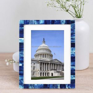 Cadre photo de luxe fait main avec incrustation d'os, design moderne et écologique pour une décoration élégante de la maison, du bureau ou comme cadeau de mariage - Product Image 5