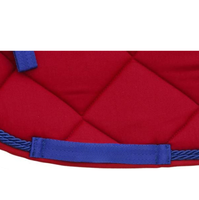 Ensemble de tapis de selle pour cheval en peau de mouton de qualité supérieure avec bonnet d'oreille assorti |   Tapis de selle équestre matelassé hexagonal |   Équitation