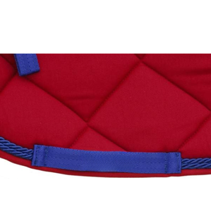 Premium Sheepskin Horse Saddle Pad Set with Matching Ear <b>Bonnet</b> | Hexagon Quilted Equestrian Saddle Cloth | Horse Riding - Product Image 1