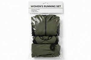 Conjunto Deportivo de 3 Piezas para Mujer, Chaqueta con Capucha y Cierre, Sujetador Deportivo, Leggings, Color Verde Oliva, Bloques de Color, Secado Rápido - Product Image 6