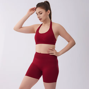 Conjunto Deportivo de 3 Piezas para Mujer, Estilo Halter sin Costuras, para Gimnasio, Entrenamiento, Yoga y Fitness - Product Image 4